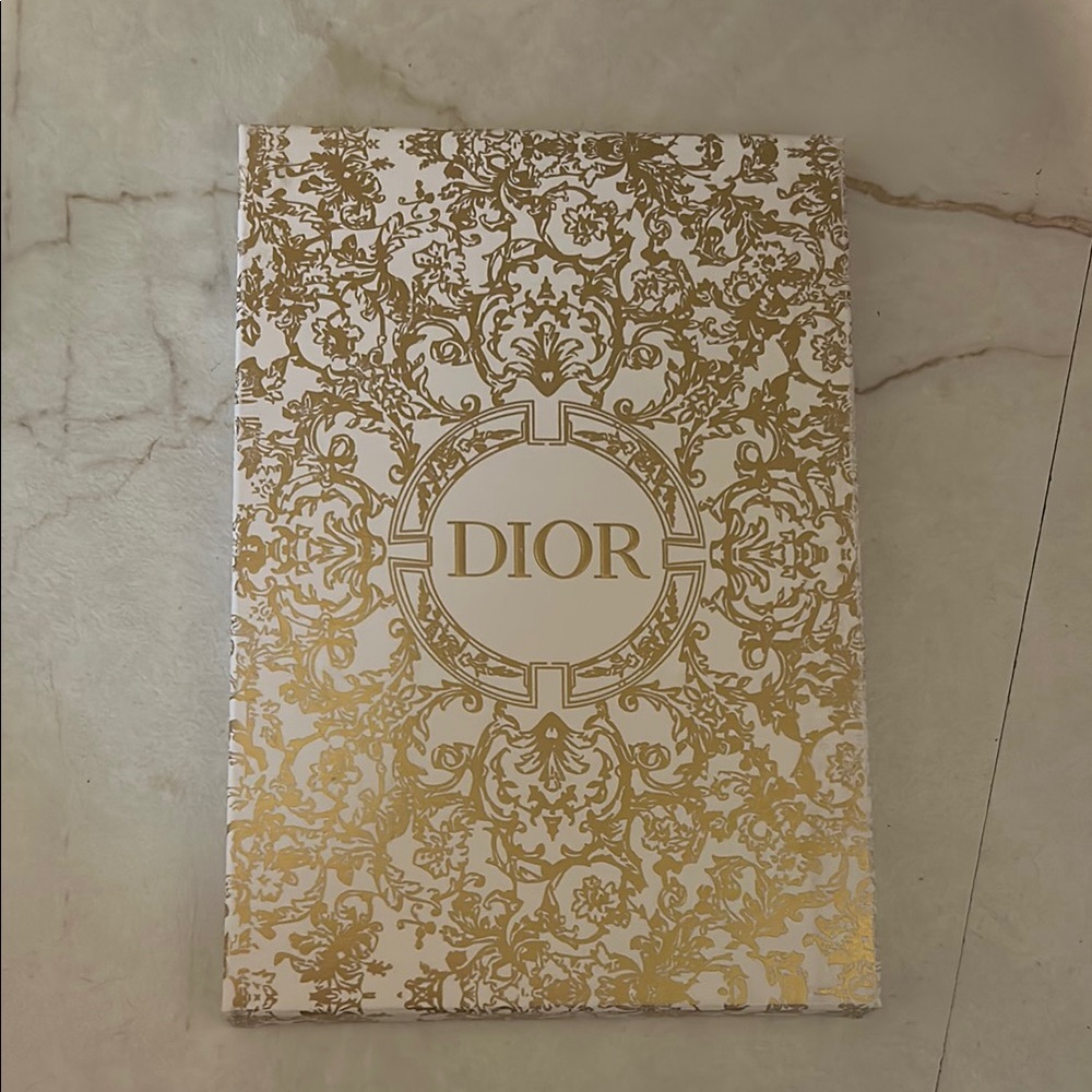 DIOR NEW Gold notebook in box